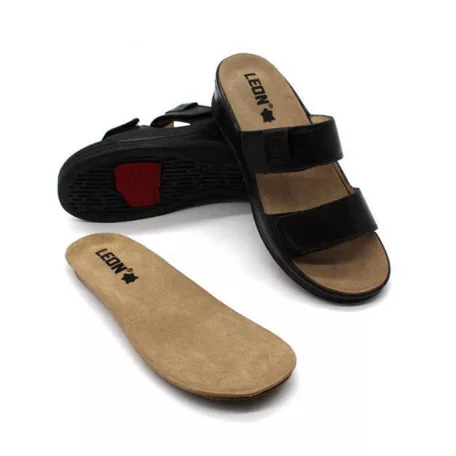 Leon Comfort női papucs-2020 fekete