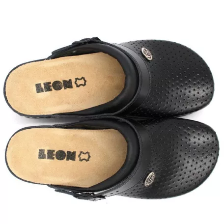 Leon Comfort női papucs-2023 fekete