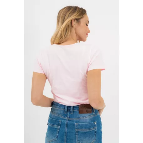 Budmil női póló-Póló textil rátétekkel - 20570066-001