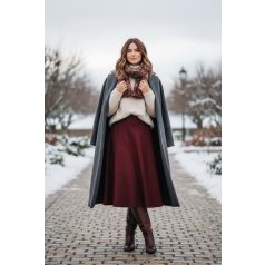 Key Fashion női szoknya-25670WSZ-bordo