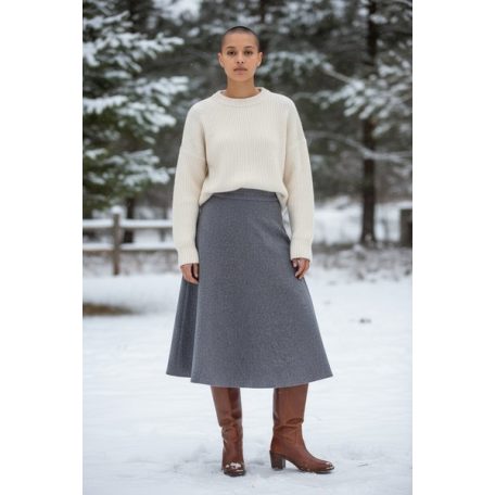 Key Fashion női szoknya-25670WSZ-szurke