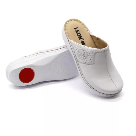 Leon Comfort női papucs-360 Fehér