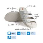 Batz női papucs-3BCS Fehér