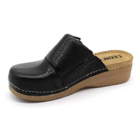 Leon Comfort női papucs-400 Fekete
