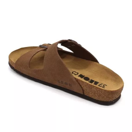 Leon Comfort női papucs-4010 Barna-velur