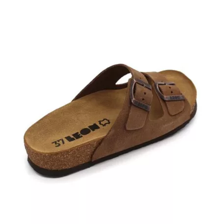 Leon Comfort női papucs-4010 Barna-velur