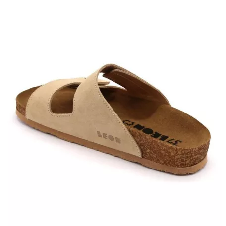 Leon Comfort női papucs-4050 Bezs-velur