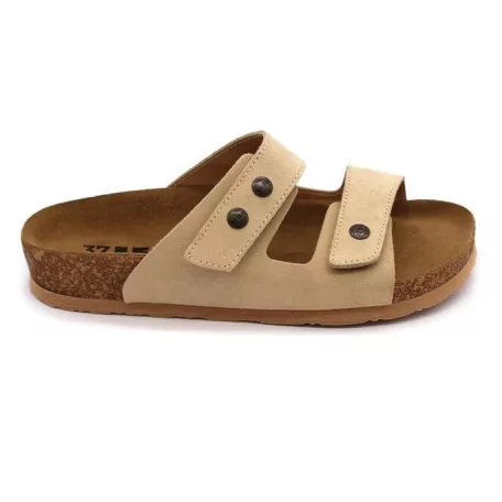 Leon Comfort női papucs-4050 Bezs-velur