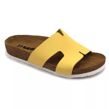 Leon Comfort női papucs-4054 sarga