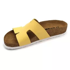 Leon Comfort női papucs-4054 sarga