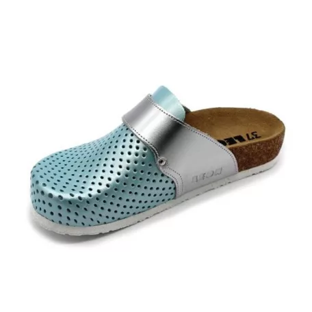 Leon Comfort női papucs-4251 Menta-ezust