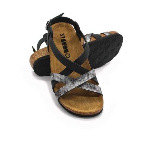 Leon Comfort női szandál-4305 fekete