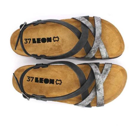 Leon Comfort női szandál-4305 fekete