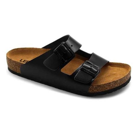 Leon Comfort férfi papucs-4703 fekete-bak