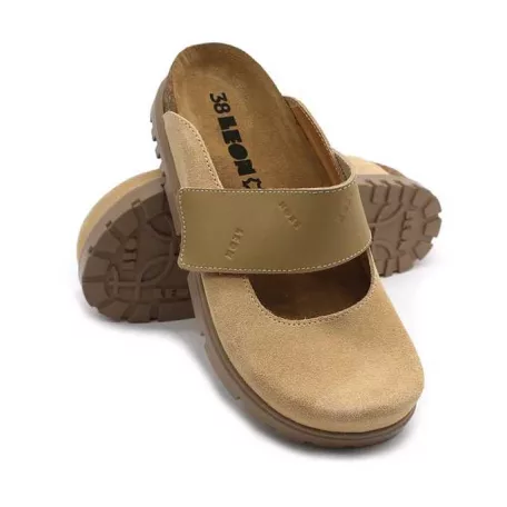 Leon Comfort női papucs-6002 bezs
