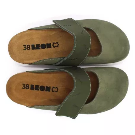 Leon Comfort női papucs-6002 zold