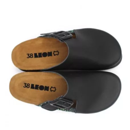 Leon Comfort női papucs-6005 fekete