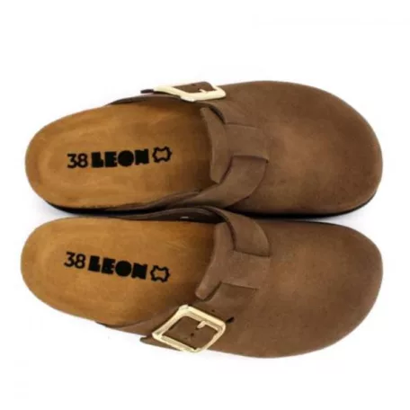 Leon Comfort női papucs-6006 barna
