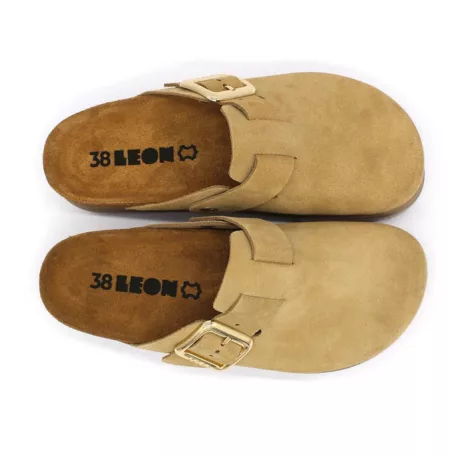 Leon Comfort női papucs-6006 bezs