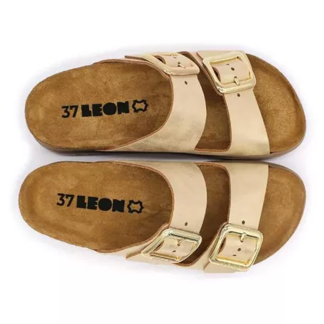 Leon Comfort női papucs-6010 arany