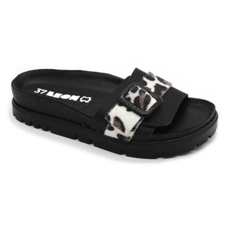 Leon Comfort női papucs-6022 fekete