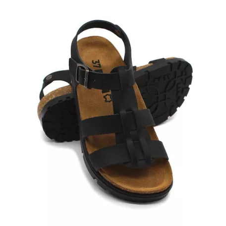 Leon Comfort női szandál-6300 fekete