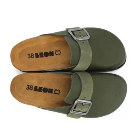 Leon Comfort női papucs-7000 zold