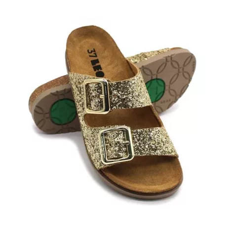 Leon Comfort női papucs-7011 arany