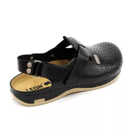Leon Comfort férfi szandál-701 Fekete