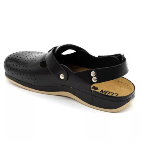 Leon Comfort férfi szandál-701 Fekete