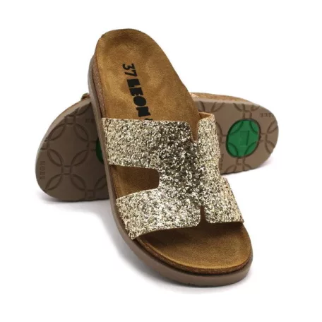 Leon Comfort női papucs-7030 arany