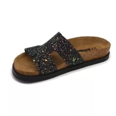 Leon Comfort női papucs-7030 fekete