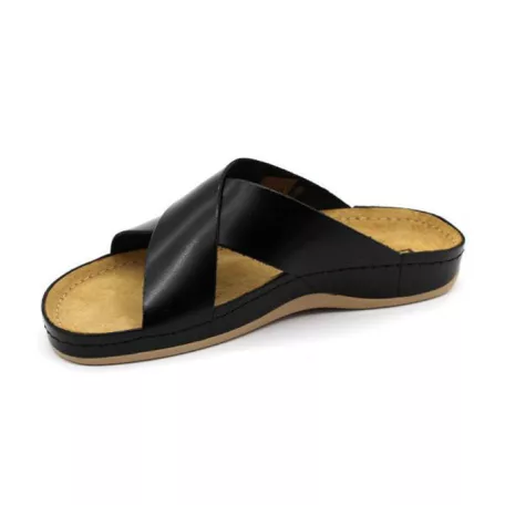 Leon Comfort férfi papucs-705 Fekete