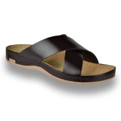 Leon Comfort férfi papucs-705 barna