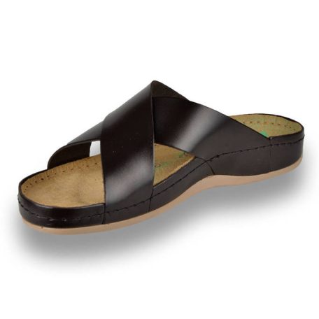 Leon Comfort férfi papucs-705 barna