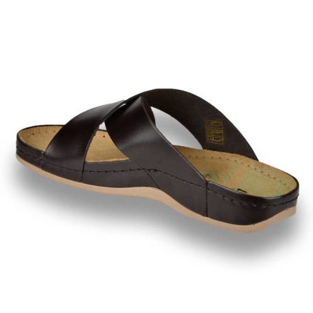 Leon Comfort férfi papucs-705 barna