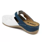 Leon Comfort női papucs-901 Fehér/Kék