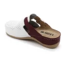 Leon Comfort női papucs-901 Fehér/Piros