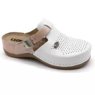 Leon Comfort női papucs-901 Fehér/Púder