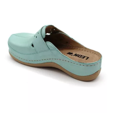 Leon Comfort női papucs-902 Türkiz-világos