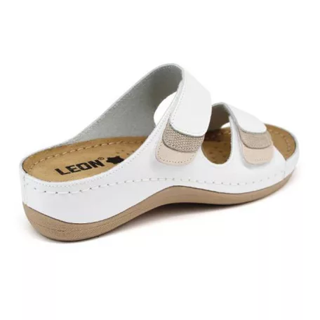 Leon Comfort női papucs-904 Fehér