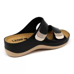 Leon Comfort női papucs-904 Fekete