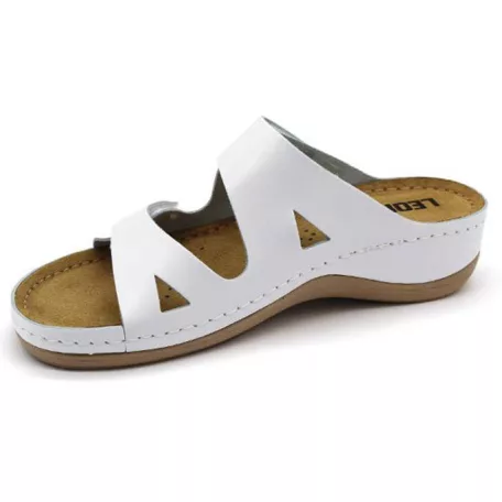 Leon Comfort női papucs-906 Fehér