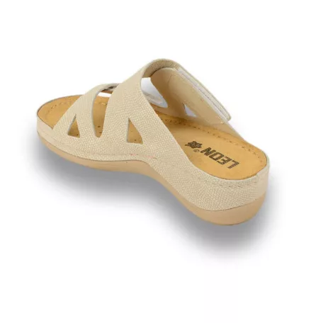 Leon Comfort női papucs-907 bézs