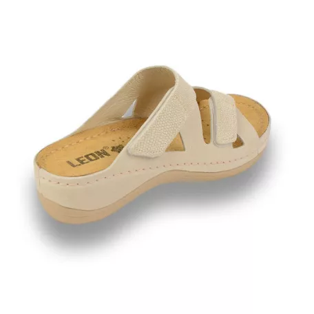 Leon Comfort női papucs-907 bézs
