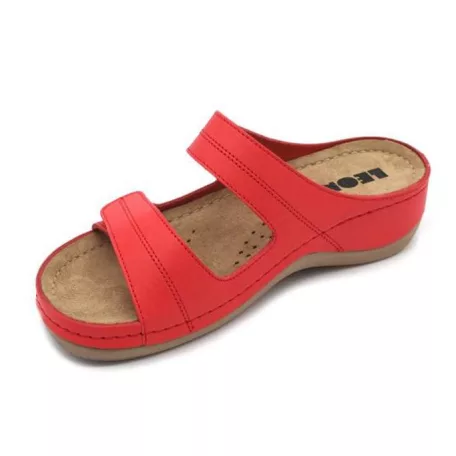 Leon Comfort női papucs-907 Piros