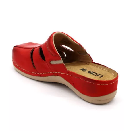 Leon Comfort női papucs-925 Piros