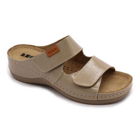 Leon Comfort női papucs-931 Capucc-lakk