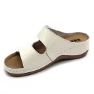 Leon Comfort női papucs-931 Feher-lakk
