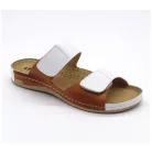 Leon Comfort női papucs-952 White/Brown